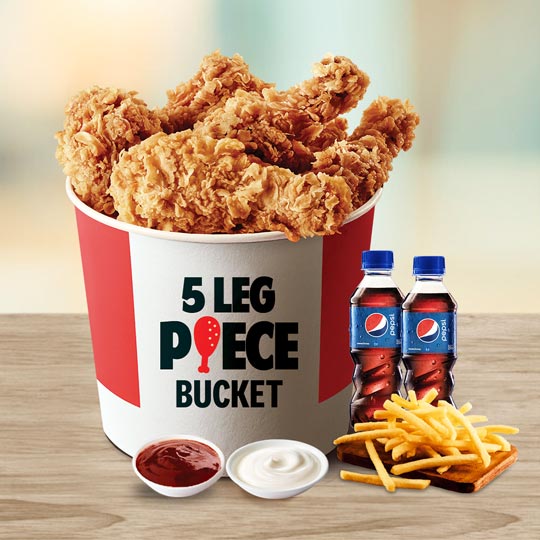 5pc Leg  Bucket Meal