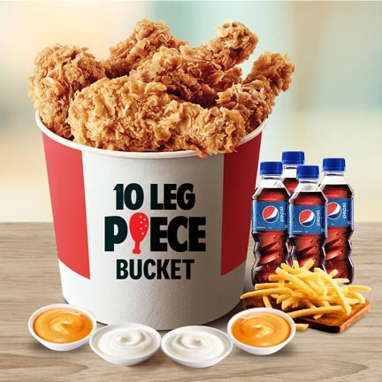 10 Pc Leg Bucket Meal