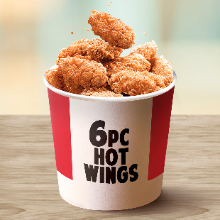 6 PC Hot Wings